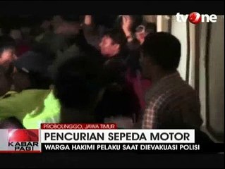 Download Video: Tangkap Pelaku Curanmor, Polisi Bentrok dengan Warga