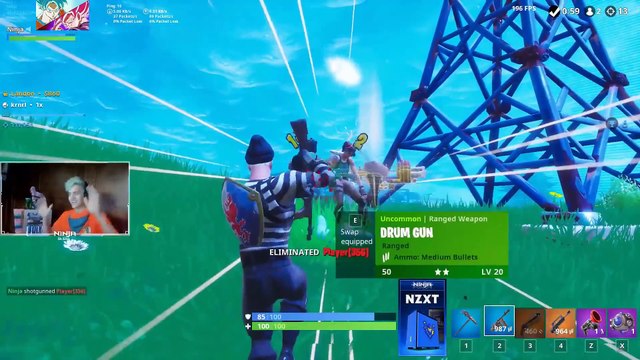 Ninja Has SICK Skills with Grappler Gun in Fortnite!!- Fortnite Funny & Epic Moments