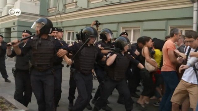 Как в Москве проходили протесты против пенсионной реформы (10.09.2018)