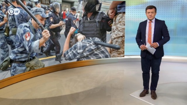 Жестокие задержания и выборы без выбора : как в РФ прошло 9 сентября - DW Новости (10.09.2018)