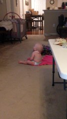 She refuses to sit still until