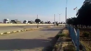 Large Syrian Army convoy heads to northern Aleppo for possible confrontation with Turkish military