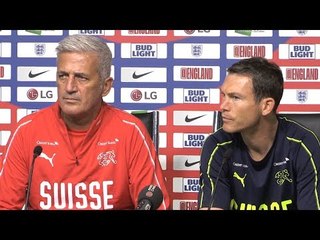 Vladimir Petkovic & ‎Stephan Lichtsteiner Pre-Match Press Conference - England v Switzerland