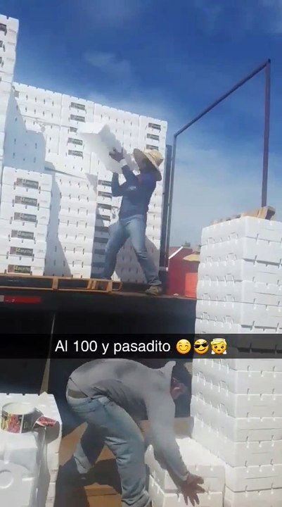 Men Efficiently Load Truck