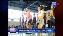 Una mujer roba varios celulares a bailarines mientras se encontraban en el  camerino