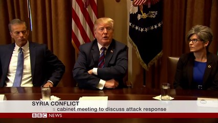 Trump on Syria- We will see What happens - BBC News