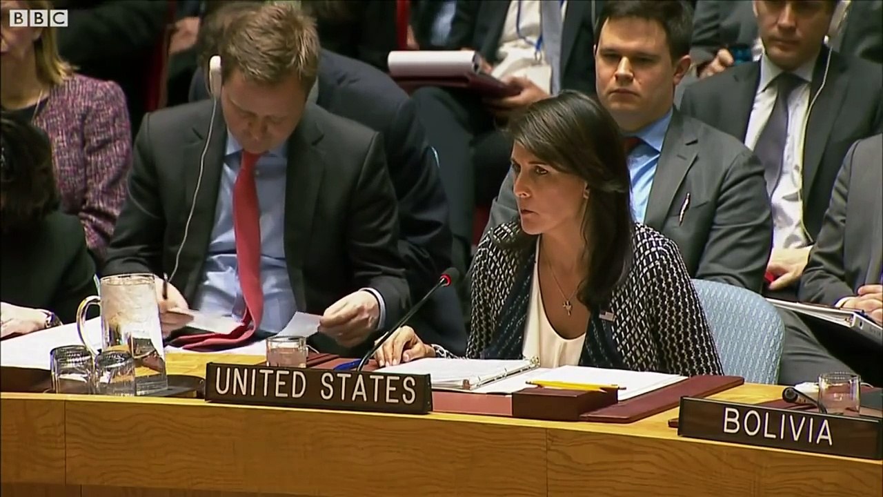 UN ambassador- 'How can you say that with a straight face' - BBC News
