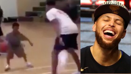 Steph Curry Gets Owned in 1-on-1 With Tiny Toddler