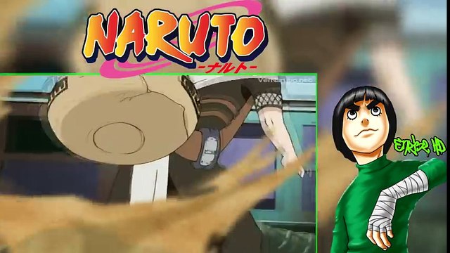 Rock lee vs Gaara Del Desierto, todos se sorprenden de las pesas de Lee Naruto Audio Latino