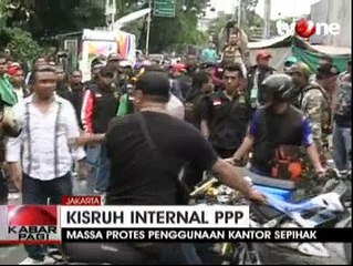 Massa Dua Kubu PPP Rebutan Kantor DPP