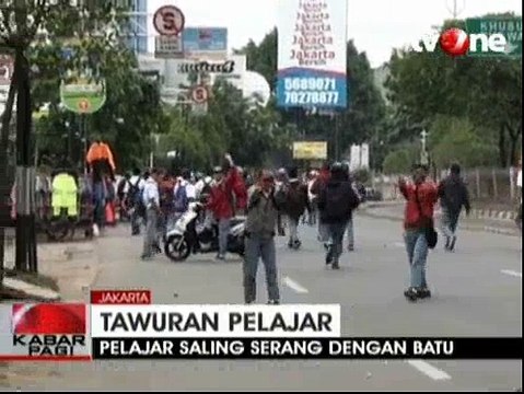 Tawuran Pelajar di Jalan Daan Mogot Dibubarkan Warga