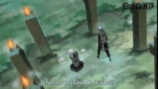 Yamato detiene a un Naruto Modo Chakra de kyubi con su Jutsu de Madera
