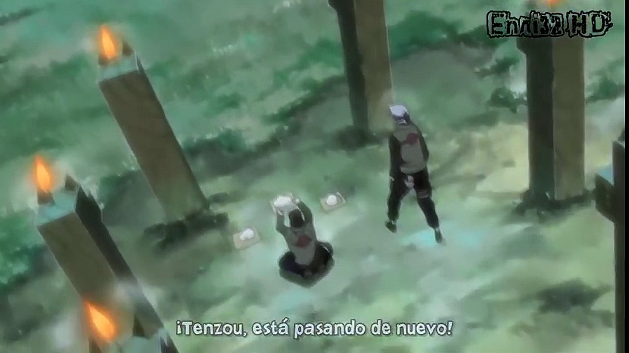Yamato detiene a un Naruto Modo Chakra de kyubi con su Jutsu de Madera