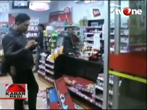 Aksi Perampokan Minimarket Terekam Kamera CCTV