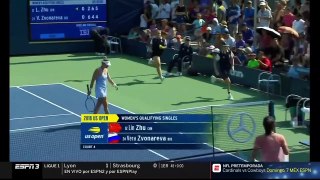 Vera Zvonareva vs Lin Zhu - US OPEN 2018 Tennis