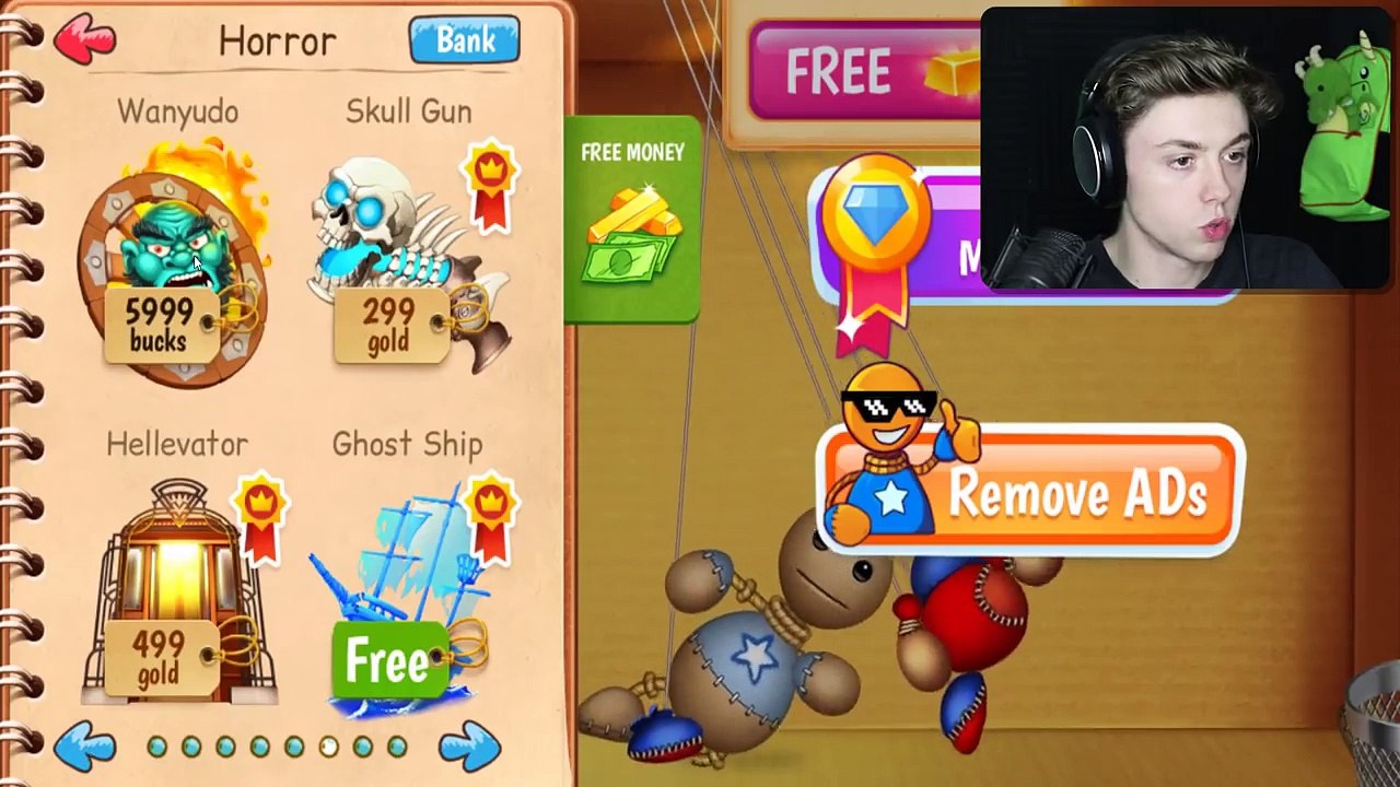 UNLIMITED GOLD & MONEY in KICK THE BUDDY