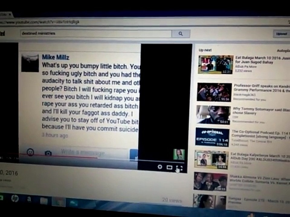 Dookie Millz threatens to rape Tahliya Lenon And kill her dad