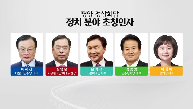 평양 정상회담 방북단 200명...국회의장·5당 대표 등 초청 / YTN