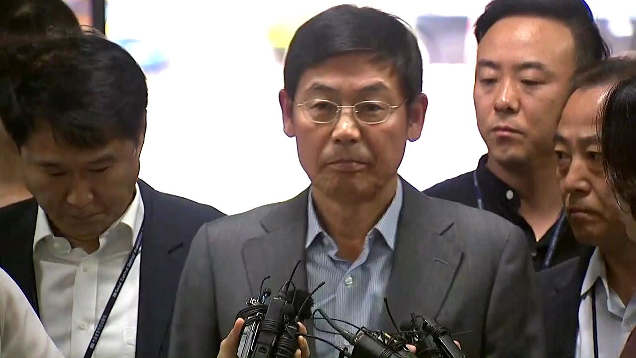 [현장영상] '노조와해' 이상훈 삼성전자 이사회 의장, 구속 전 피의자 심문 출석 /...