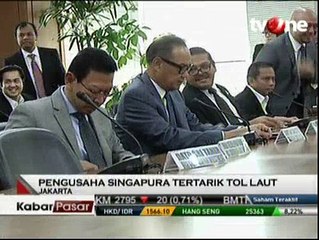 Singapura Terlibat Pembangunan Tol Laut di Indonesia