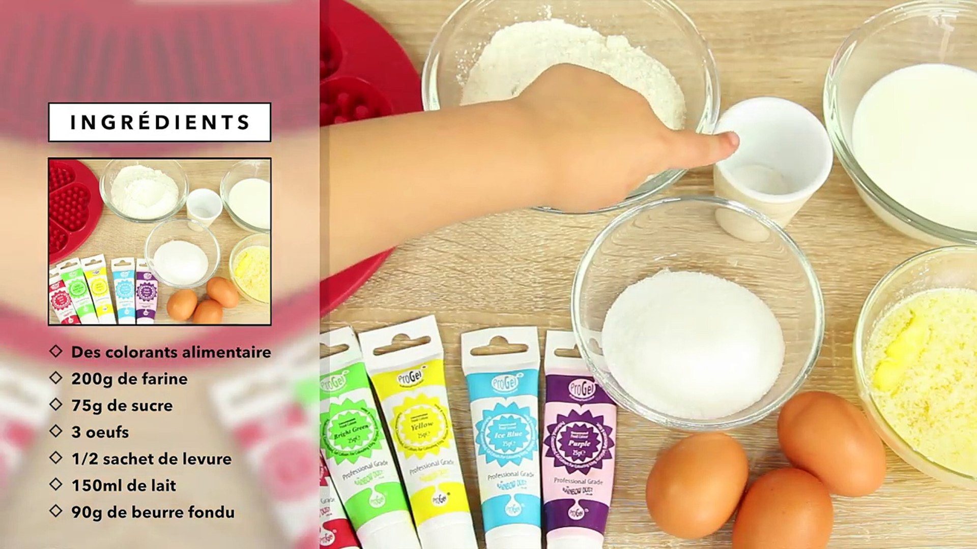 Recette Gaufres Arc En Ciel Facile Et Rapide Video Dailymotion