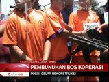 Polisi Gelar Rekonstruksi Kasus Pembunuhan Bos Koperasi