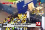 Matute: hinchas de Alianza Lima recuperaron explanada tras violento enfrentamiento