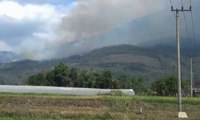 Kebakaran Hutan di Lereng Gunung Lawu Kembali Membesar