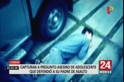 Capturan a presunto asesino de joven quien defendió su padre