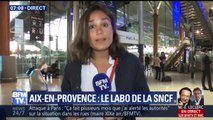 À la gare d'Aix-en-Provence, Ashley Chevalier s'est rendue dans le laboratoire de la SNCF