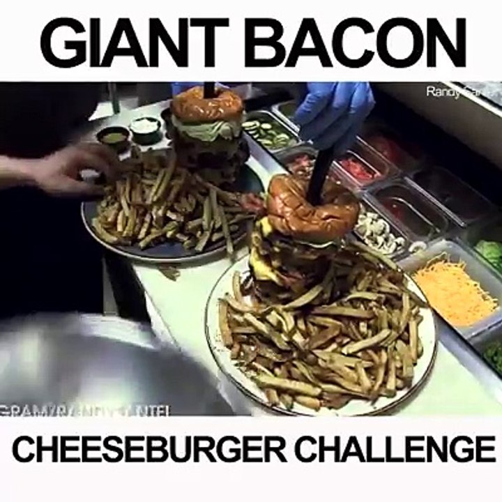 Giant BACON CHEESEBURGER Challenge Credit: Randy Santel