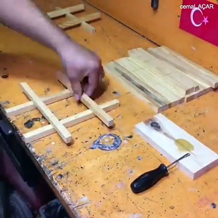 Amazing DIY wooden Lamp Credit: Cemal Açar