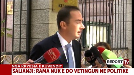 Vettingu i politikanëve, Salianji: Projektligjin do ta prezantojmë kur të pranojë qeveria