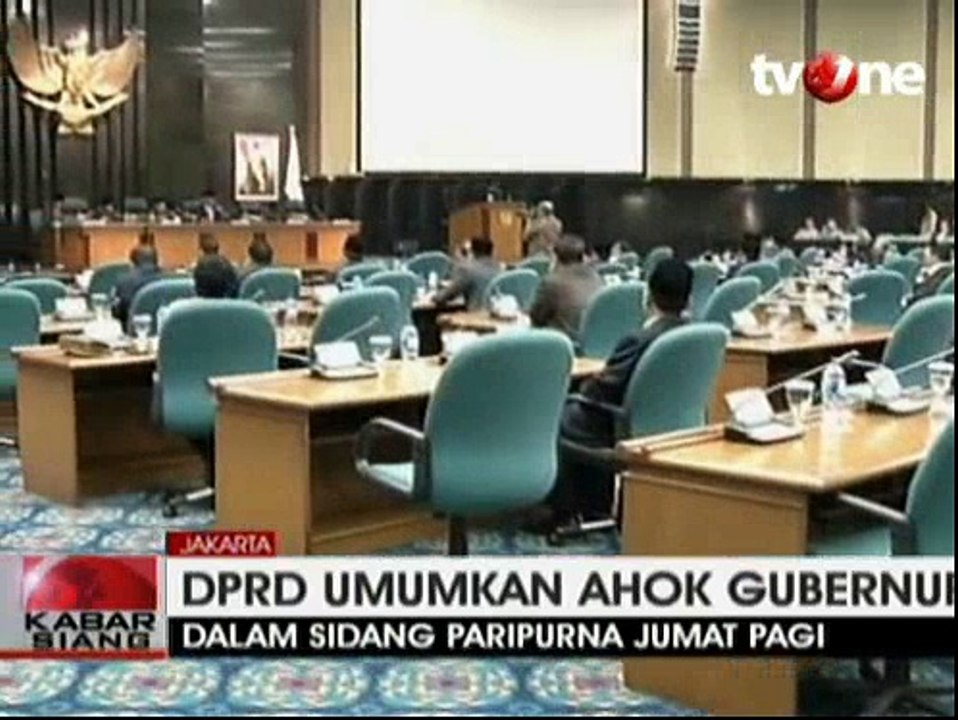 DPRD Umumkan Ahok Jadi Gubernur DKI Jakarta