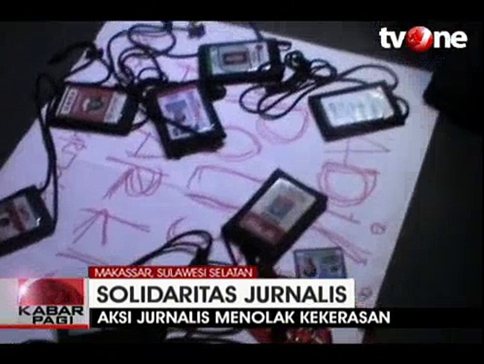 Aksi Jurnalis Menolak Kekerasan