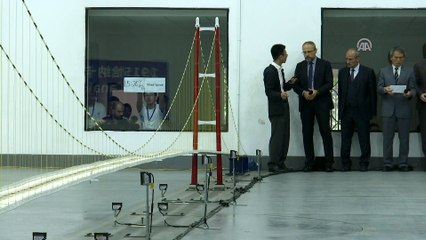 Bakan Turhan, 1915 Çanakkale Köprüsü Tam Model Rüzgar Tüneli testine katıldı - ÇİN