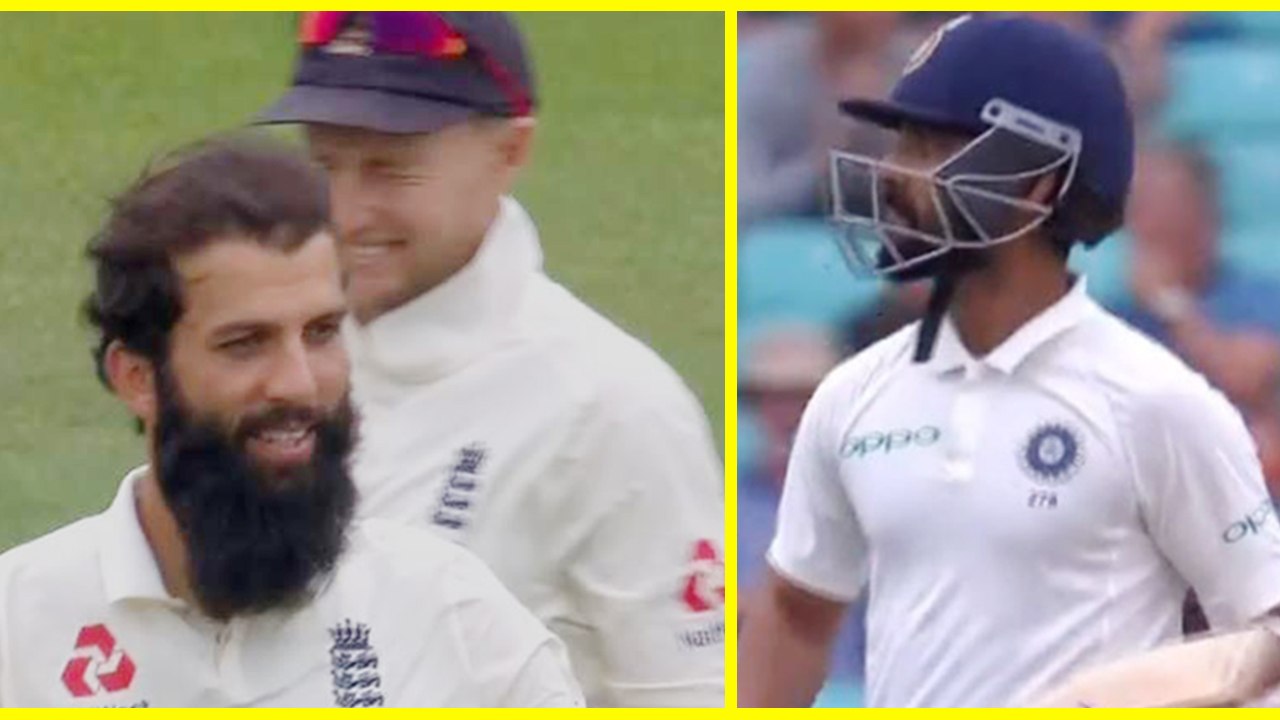 India VS England 5th Test: Ajinkya Rahane out for 37 by Moeen Ali |वनइंडिया हिंदी