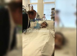 پاکستانی واپسی سے قبل نوازشریف، کلثوم نواز کے درمیان ہونے والی آخری ملاقات کی ویڈیو