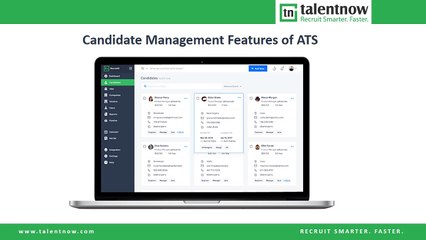 Candidate Management Features of ATS | Talentnow RecruitX