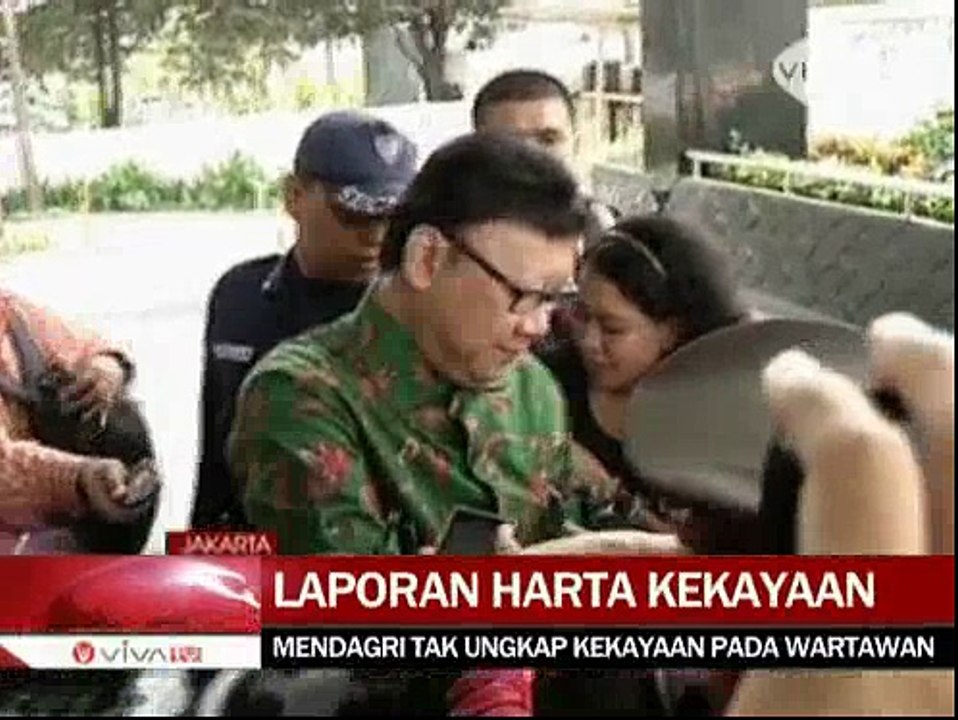 Mendagri dan Menkop Laporkan Harta Kekayaan ke KPK
