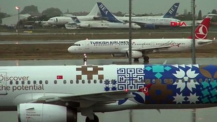 THY uçağına yıldırım isabet etti