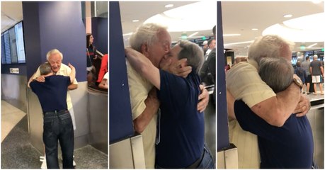 Reencontro de filho com Síndrome de Down com o seu pai emociona os internautas