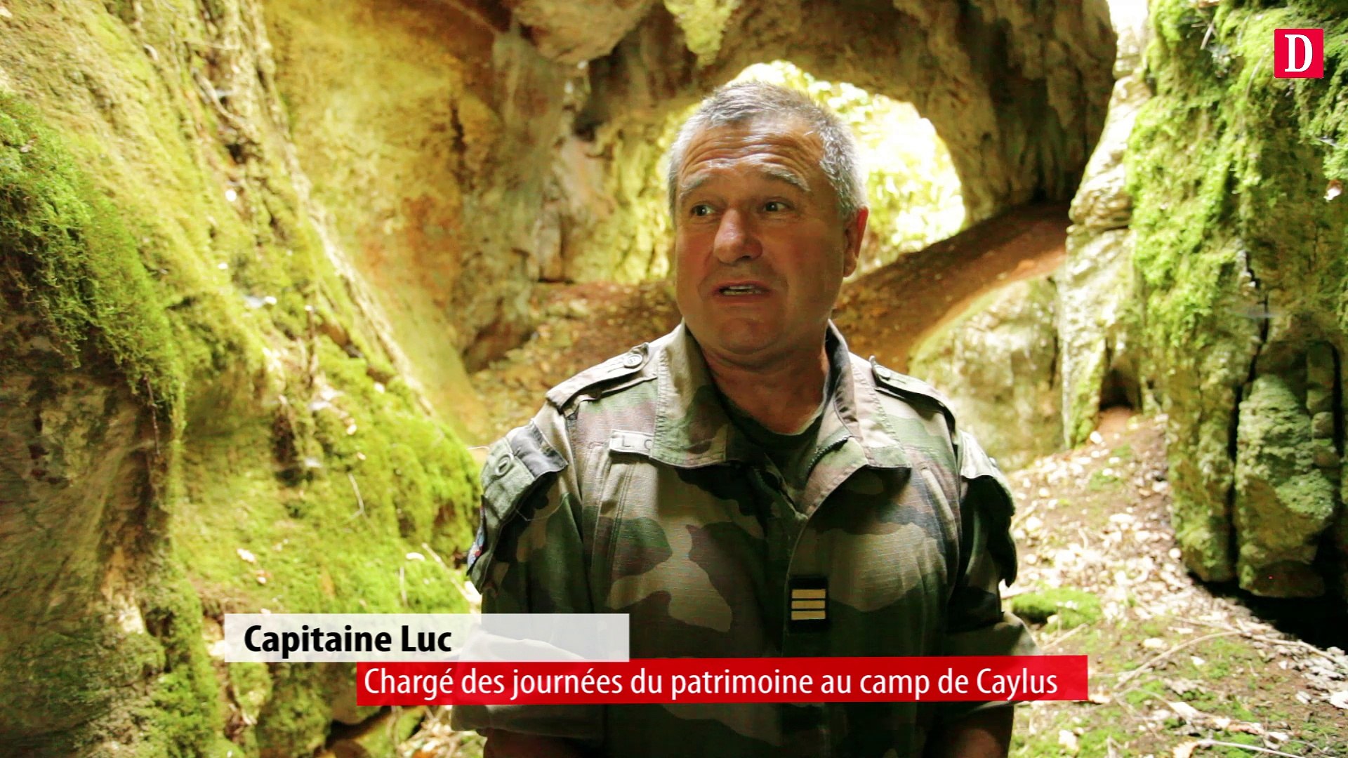 Le camp militaire de Caylus ouvre ses portes pour les journées du  patrimoine - Vidéo Dailymotion