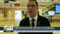 Cuestiona Venezuela ante ONU informe sesgado sobre DD.HH.