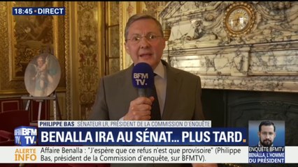 Benalla au Sénat: "Je ne vois pas pourquoi on monte en épingle une difficulté qui n'a pas lieu d'être" estime Philippe Bas