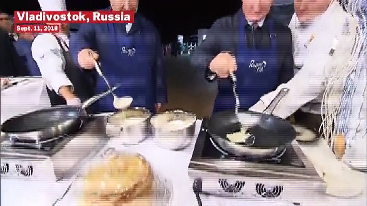 Vladimir Putin And Xi Jinping Make Pancakes Together