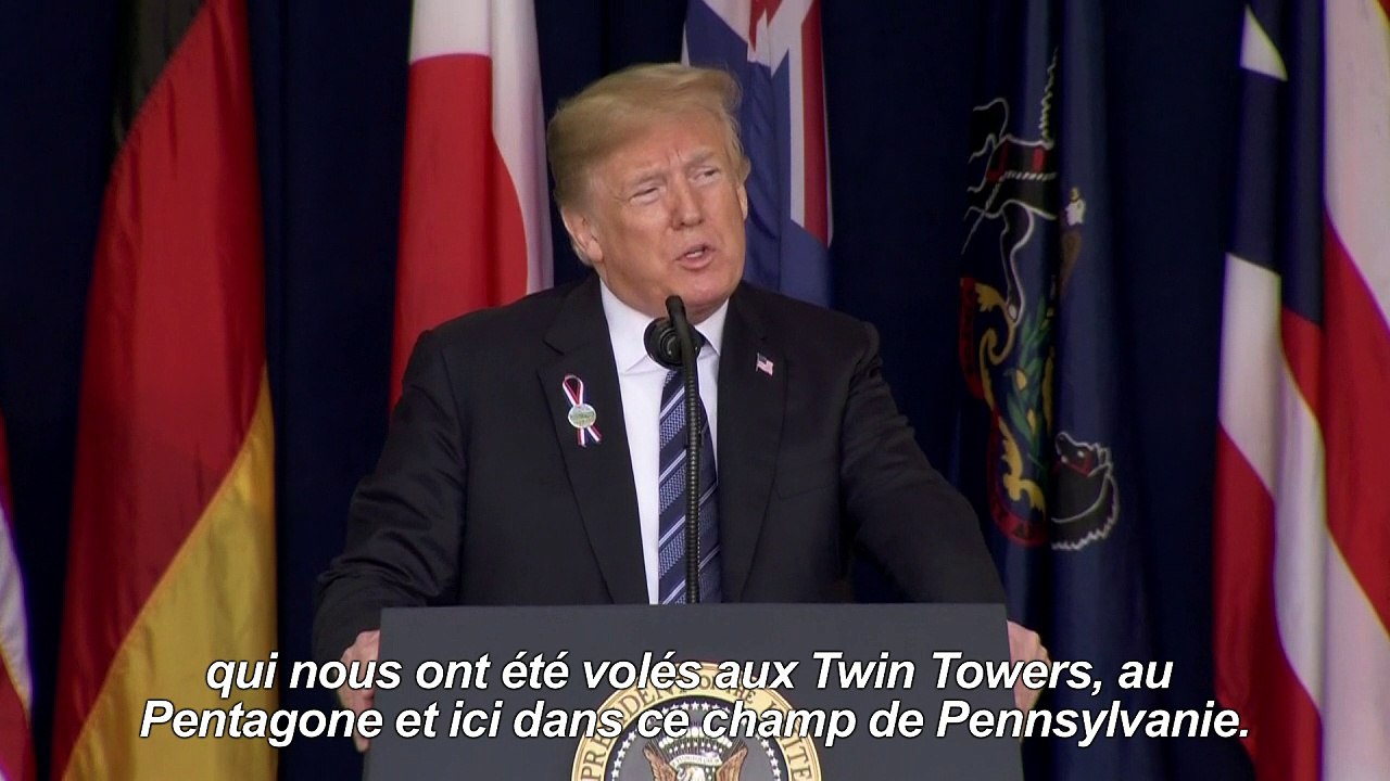 11-septembre: Donald Trump loue les "héros" du vol 93