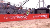 Incredible overhead kick is beach volleyball's 'point of the year'