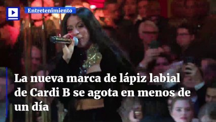 La nueva marca de lápiz labial de Cardi B se agota en menos de un día