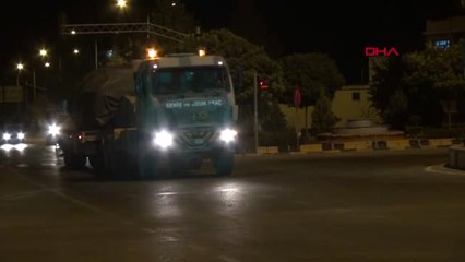 Kilis'e Askeri Sevkiyat Sürüyor